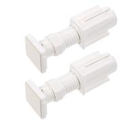 Yardenfun 2 Piezas sin Soportes de Montaje para Taladro Soportes venecianos de Primavera para persianas venecianas sin Taladro White