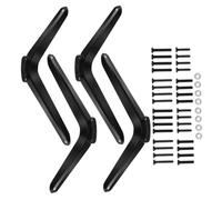 Yardenfun 2 Series Soporte Base TV para Pantalla Plana Diseño Minimalista y Elegante Montaje de Escritorio con Tornillos Fácil Instalación sin Herramientas para Salón y Dormitorio de