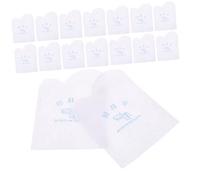 Yardenfun 20 Piezas Paquete Unidades de Paños Desechables para Limpieza de Calzado No Tejidos Alta Absorción Pequeño con Letras Azules para y