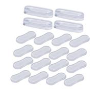 Yardenfun 20 Piezas Protectores de Asiento de Inodoro Transparentes de Silicona con Adhesivo Amortiguadores Anticolisión Antideslizantes Impermeables para Cierre Silencioso y Protección