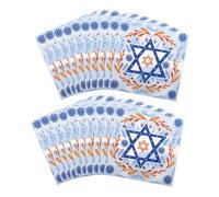 Yardenfun 20 Piezas Servilletas Desechables de Hanukkah Paquete de para Celebraciones Judías y Fiestas Festivas