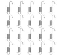 Yardenfun 20 Unidades Tornillo de Resorte Galvanizado de Acero Inoxidable para Soporte Publicitario con Gancho Cerrado y Amplia Capacidad de Sujeción para Exhibidores y Carteles