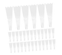 Yardenfun 200 Piezas Transparent Floral Wrapping Sleeves With Star Pattern Plastic Flower Packaging Bags For Single Roses Lilies Daisies Dual Openings For Hydration Florist Supplies