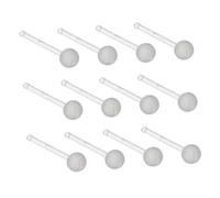 Yardenfun 20piezas Retenedores De Aro Nasal Transparentes Joyería Corporal Invisible Para Mujeres y Hombres