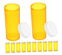 Yardenfun 25 Piezas Mini Botellas con Tapa para Medicinas Organizador Portátil Vacío para Tabletas Envases Compactos para Botiquín y Emergencias Adecuado para Adultos y Viajes