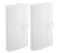 Yardenfun 2piezas Álbum De Boletos De Aerolínea Álbum Transparente Refillable con Cierre Presión para Tickets para Guardar y Mostrar Recuerdos De