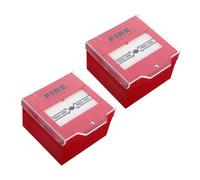 Yardenfun 2piezas Botón De Alarma De Incendios Manual Interruptor Sos para Sirena o Panel De Advertencia De para Hogar Hotel y Oficina