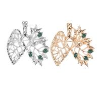 Yardenfun 2piezas Broches De Metal De Anatómico Accesorios De Creativos Prendedores Para Sombrero Bufanda y Traje Decoración Para Ropa De Mujer