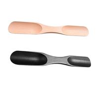 Yardenfun 2piezas Calzador De Madera Doble Cabeza Para y Zapatos Para Ponerse Calzado De Color Natural y Negro