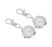 Yardenfun 2piezas Reloj De Bolsillo para Enfermeras con Diseño De Material Metálico y Orgánico Accesorio Decorativo Práctico para Claves y Bolsos
