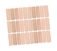 Yardenfun 300 Piezas Tacos de Madera Ranurados Pequeños para Manualidades Varillas Naturales sin Acabado para Carpintería Reparación de Muebles y Proyectos DIY