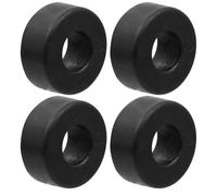 Yardenfun 4 Piezas de Amortiguadores de Caucho para Equipos de Fitness, Bloques Redondos de Goma, Parachoques y Juntas para Accesorios de Gimnasio, Almohadillas Protectoras Antideslizantes