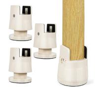 Yardenfun 4 Piezas Elevadores para Muebles Ajustables con Abrazaderas Antideslizantes Soporte Resistente para Patas de Cama Mesa y Silla Altura Regulable para Hogar y Oficina