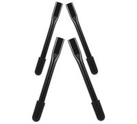 Yardenfun 4 Piezas Extensores de Freno para Silla de Ruedas, Manetas de Acero Inoxidable Mango Antideslizante Negro, Medidas 8.6 y 6.7 Pulgadas, Accesorios Ergonómicos para Frenado Manual y