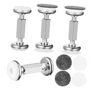 Yardenfun 4 Piezas Fijadores Antivibración Ajustables para Cabeceros de Cama Estabilizadores Metálicos con Adhesivo Fuerte para Evitar Movimiento Ruido y Proteger Paredes Compatibles con