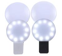 Yardenfun 4 Piezas Luz De Relleno para Nurses USB Clip Bolso Pequeña Luz De Enfermera Recargable Portátil Lumínica