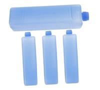 Yardenfun 4 piezas Paquete Unidades de Bolsas de Hielo Reutilizables para Neveras Portátiles Bloques Congeladores Pequeños de Goma para Refrigeración y Enfriamiento Verano