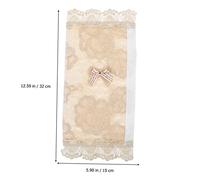 Yardenfun 4 Piezas Protector para Tiradores de Electrodomésticos Fundas de Encaje para Manillas de Nevera y Microondas Lavables y Duraderas Beige Fácil Limpieza Aptas para Puertas y Hornos