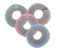 Yardenfun 4 Piezas Unidades Fundas Asiento Inodoro Cojín Mullido con Asa Cálido Tapete Elástico para Baño Hogar y Viaje Portátil