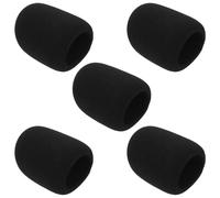 Yardenfun 5 Piezas Cubierta Protectora para Micrófono Alta Densidad Parabrisas Antiviento Fundas Antisalpicaduras y Antideslizantes para Micrófonos de Mano Ktv