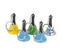 Yardenfun 5 Piezas Llavero sonajero encantos de campana de mano adorno de campana de llamada campanillas musicales llavero billetera mini llavero decoración clave de la familia Metal