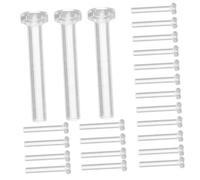 Yardenfun 50 Piezas Tapones Para Pendientes Cierres Transparentes Para Pendientes De Embrague Parte Trasera De Para Diy Accesorios