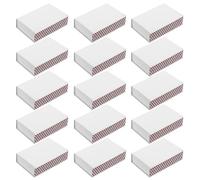 Yardenfun 50 Unidades Caja de Cerillas de Blanco con Diseño Deslizante para Almacenamiento Conveniente y Personalización, Adecuado para Inicio de Emergencia y Decoración