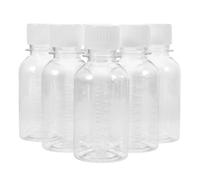 Yardenfun 6 Frascos de Almacenamiento de Medicamentos de 100 Ml con Tapa Dispensador Graduado para Dosis Precisas Organizador Portátil para Cápsulas y Polvos Adecuado para Viaje y Uso