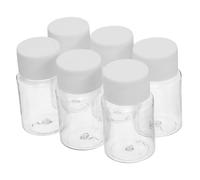 Yardenfun 6 Piezas Botellas de Plástico Pequeñas Transparentes para Viaje de Medidores Portátiles para Líquidos y Medicinas Caja de Almacenamiento