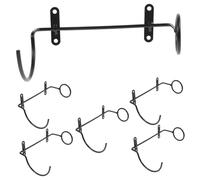 Yardenfun 6 Piezas Botellero Metálico de Pared Soporte Vino Resistente y Decorativo para Salón Bar Bodega Instalación y Duradera