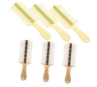 Yardenfun 6 Piezas Peine para Eliminar con Dientes y Grosor Doble Peine de Plástico para y Mango Ergonómico para Uso Cómodo para Gatos Perros y Conejos Colores