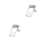 Yardenfun 60 Piezas Clip De Resorte De Círculo Fijo De Foco Clip De Tubo De Lámpara Led Clip De Resorte De Luz De Panel Led Clip De Resorte Del Proyector Silver