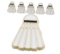 Yardenfun 6piezas Broche De Bádminton De Dibujos Animados De Aleación De Zinc Para Ropa Bolsos y Accesorios Deportivos Para Hombres y Mujeres