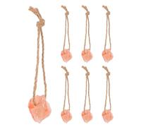 Yardenfun 7 Bloques pequeños de Sal con Cuerda para Colgar (Aprox. 30-50 g). Sal Mineral Natural para Cabras, Vacas, Caballos, ovejas y Animales de Granja.