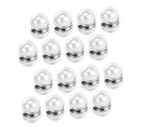 Yardenfun 8 Pares De Pendientes De Perlas Para Boda Sin Perforar Magnéticos Con Clip Para Mujer Accesorios De Boda Para Novias Color Blanco