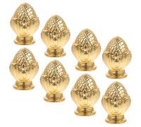 Yardenfun 8 piezas Tapas Decorativas para Lámparas Doradas Remates para Pantallas Accesorio para Lámparas de Mesa y Decoración Elegante para Hogar