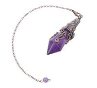 Yardenfun Adorno Espiritual De Decoración De Piedra De Cristal Colgantes De Piedra De Cristal Natural Péndulo Colgante Péndulo De Cuarzo De Radiestesia De