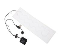 Yardenfun Almohadilla Calefactora USB para Pañuelo de Cuello Fibra de Carbono Blanca Calentador Eléctrico 3 Niveles de Temperatura Ajustables Práctica para Invierno y Uso Personal