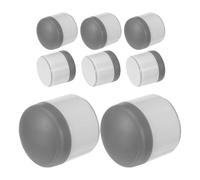 Yardenfun Almohadillas Adhesivas Autoadhesivas para Asiento de Inodoro 8 Piezas Gris, Amortiguadores de Silicona Resistentes Antideslizantes para Bidé, Protectores y Estabilizadores