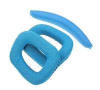 Yardenfun Almohadillas Repuesto Auriculares Espuma Almohadillas Oídos Cojín Diadema Compatible Azul Transpirable