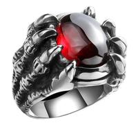 Yardenfun Anillo de de Dragón Punk para Hombre Joyería de Gemas Anillo Gótico Retro Accesorio para y Ocasiones Obsequios Diseño Creativo