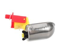 Yardenfun Bebedero Automático para Aves de Corral Acero Inoxidable, Taza para Pollos y Patos, Antivuelco Llenado por Gravedad, Suministro Continuo de Agua para Gallinas y Codornices, 1