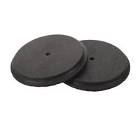 Yardenfun Bloque de Peso Antivuelco para Mayor Estabilidad Redondo Base Estabilizadora de Plástico Negro para Contenedores de Basura Exteriores en Hogares y Exteriores
