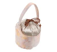 Yardenfun Bolsa de Almacenamiento para Juego de Té con Funda Aislante Bolsa Portátil con Cordón para Set de Té Chino Kung Fu Protección contra Golpes y Polvo Beige para Camping y Viajes