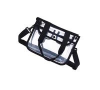 Yardenfun Bolso de Hombro Transparente Eva para Mujer Bandolera Crossbody Ligera y Duradera para Playa y Negro