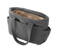 Yardenfun Bolso de Lona Grande Multifuncional para Hombre y Mujer Bandolera y Tote Casual para Universidad Trabajo y Salidas Diarias Gris Resistente y Fácil de Limpiar