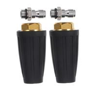 Yardenfun Boquilla Giratoria para Hidrolavadora 1/4 4000 Psi Conexión Rápida 2 Piezas Boquilla Turbo Rotativa de Alta Presión para Limpieza de Coches Jardines y Superficies Difíciles