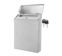 Yardenfun Buzón de Pared con Cerradura para Donaciones y Caja Segura de Exterior Estilo Rústico Americano para Oficinas y Comunidades