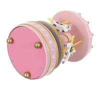 Yardenfun Caja de Música de Madera Rosa con Caballos Giratorios y Elevables Mecanismo de Cuerda Vintage sin Baterías Decoración Navideña y Recuerdo Coleccionable para Niñas y Madres