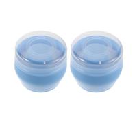 Yardenfun Caja de Polvos para Ñiño con 2 Borlas Suaves, Dispensador Portátil Azul para Polvos Corporales, Estuche Compacto Adecuado para Viajes y Cuidado Piel Sensible del Ñiño